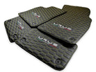 Floor Mats For Lamborghini Urus Leather Yellow Stitching - AutoWin