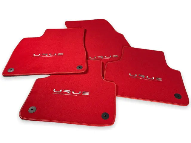 Floor Mats For Lamborghini Urus Red Tailored Carpets - AutoWin