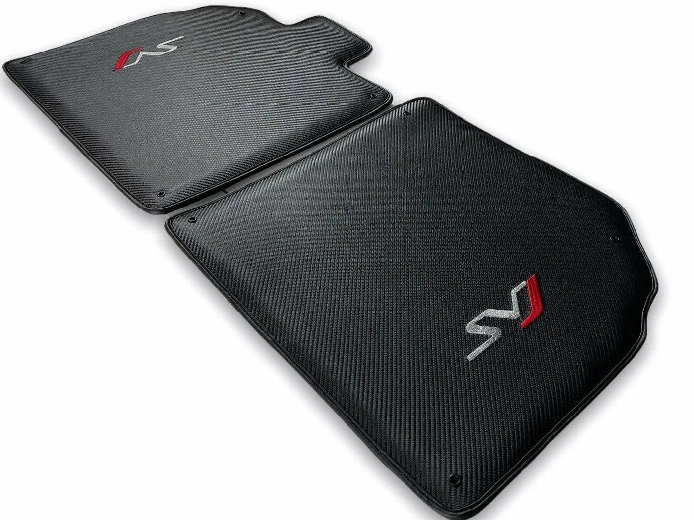 Floor Mats for Lamborghini Aventador Svj Leather Carbon Limited Edition - AutoWin