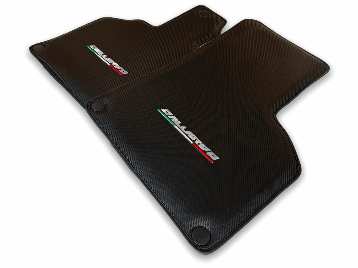 Floor Mats for Lamborghini Gallardo Carbon Fiber Leather - AutoWin
