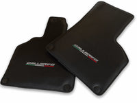 Floor Mats for Lamborghini Gallardo Carbon Fiber Leather - AutoWin