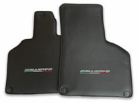 Floor Mats for Lamborghini Gallardo Carbon Fiber Leather - AutoWin
