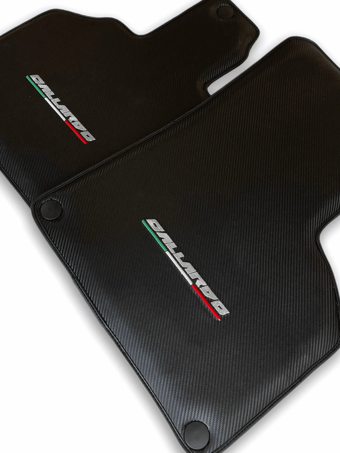 Floor Mats for Lamborghini Gallardo Carbon Fiber Leather - AutoWin