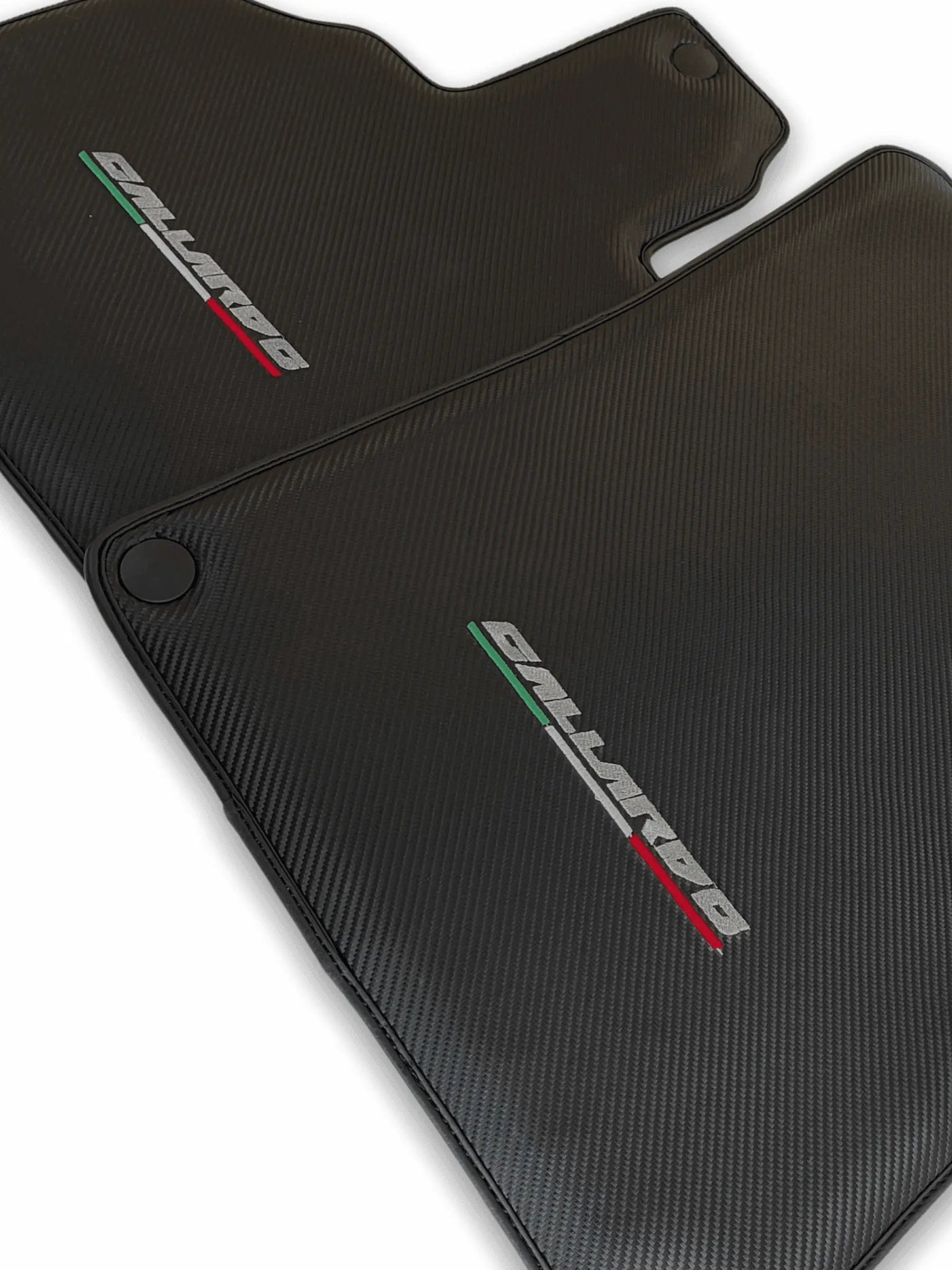 Floor Mats for Lamborghini Gallardo Carbon Fiber Leather - AutoWin