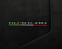 Floor Mats for Lamborghini Huracan With Italian Flag and Huracan Logo - AutoWin