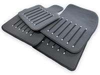 Leather Floor Mats For Rolls Royce Black Badge Phantom Drophead Coupe 2007–2016 Black - AutoWin