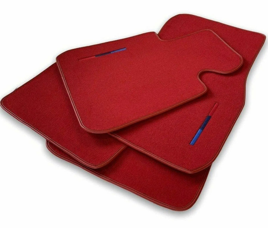 Red Floor Mats For BMW M3 F80 Series - AutoWin