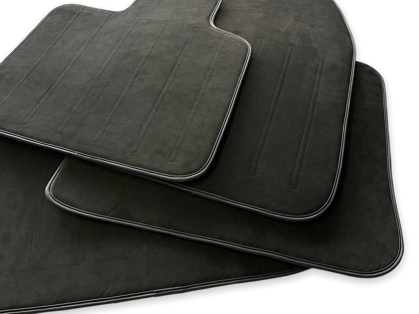 Alcantara Floor Mats For Rolls Royce Black Badge Dawn - AutoWin