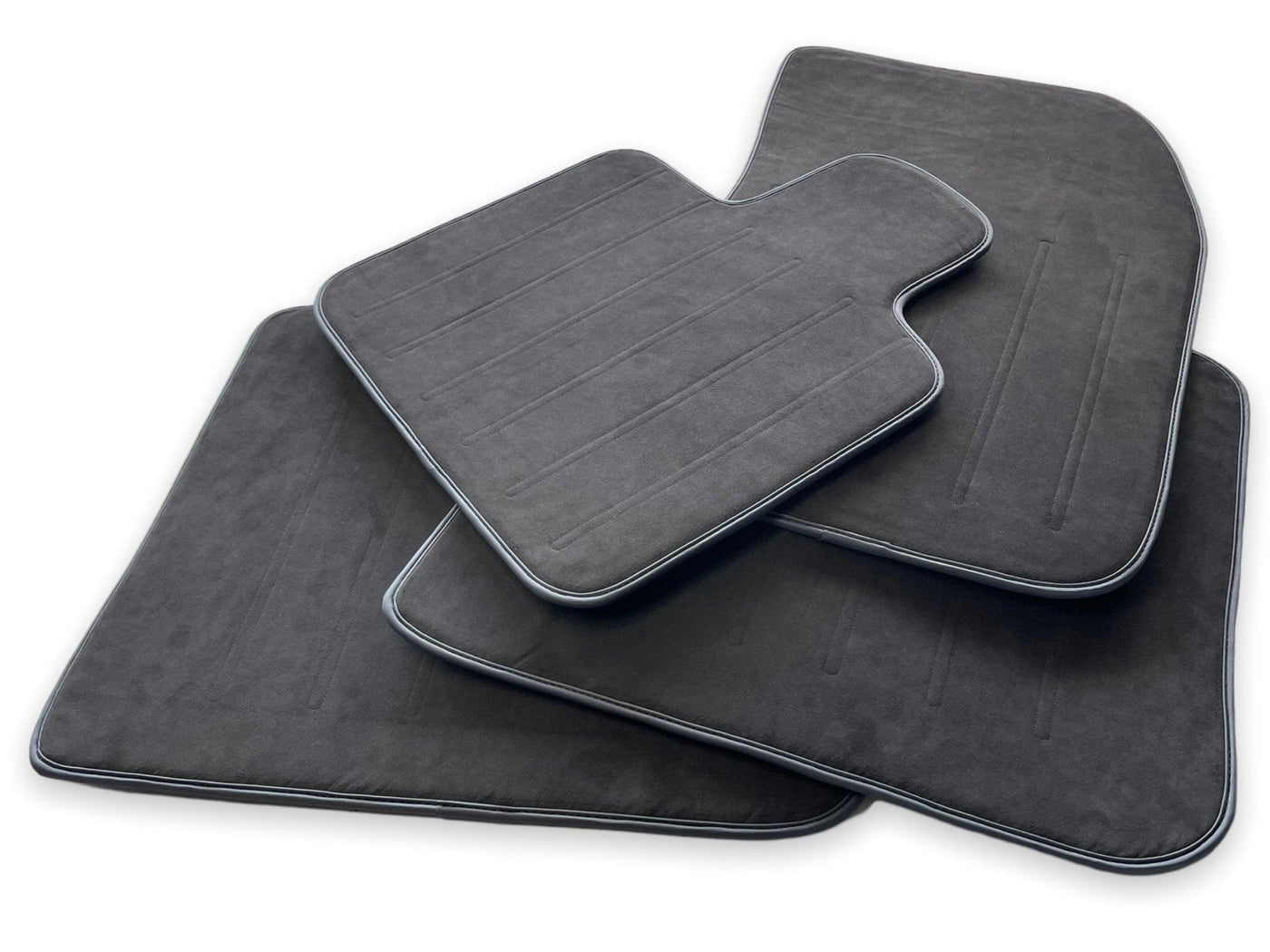 Alcantara Floor Mats For Rolls Royce Black Badge Dawn - AutoWin