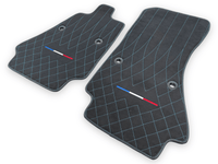 Alcantara Leather Floor Mats For Bugatti Chiron Limited Edition - AutoWin