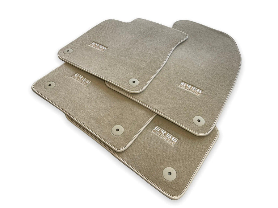 Beige Floor Mats for Audi A1 3-door Hatchback 2010-2018 - AutoWin