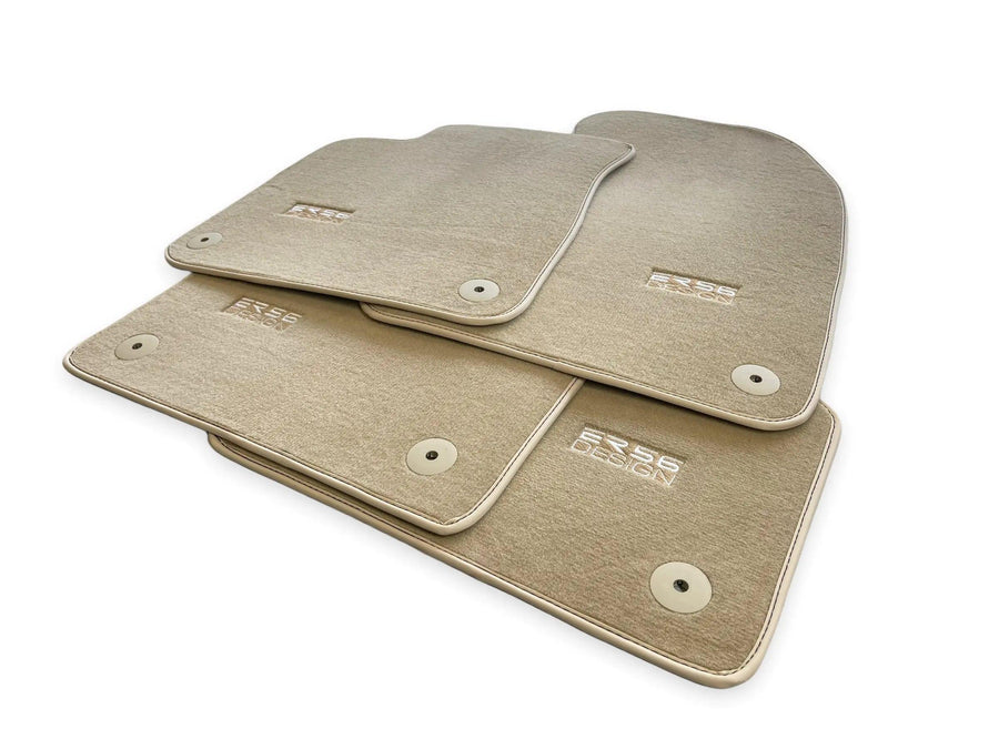 Beige Floor Mats for Audi A2 2000-2005 8Z | ER56 Design - AutoWin
