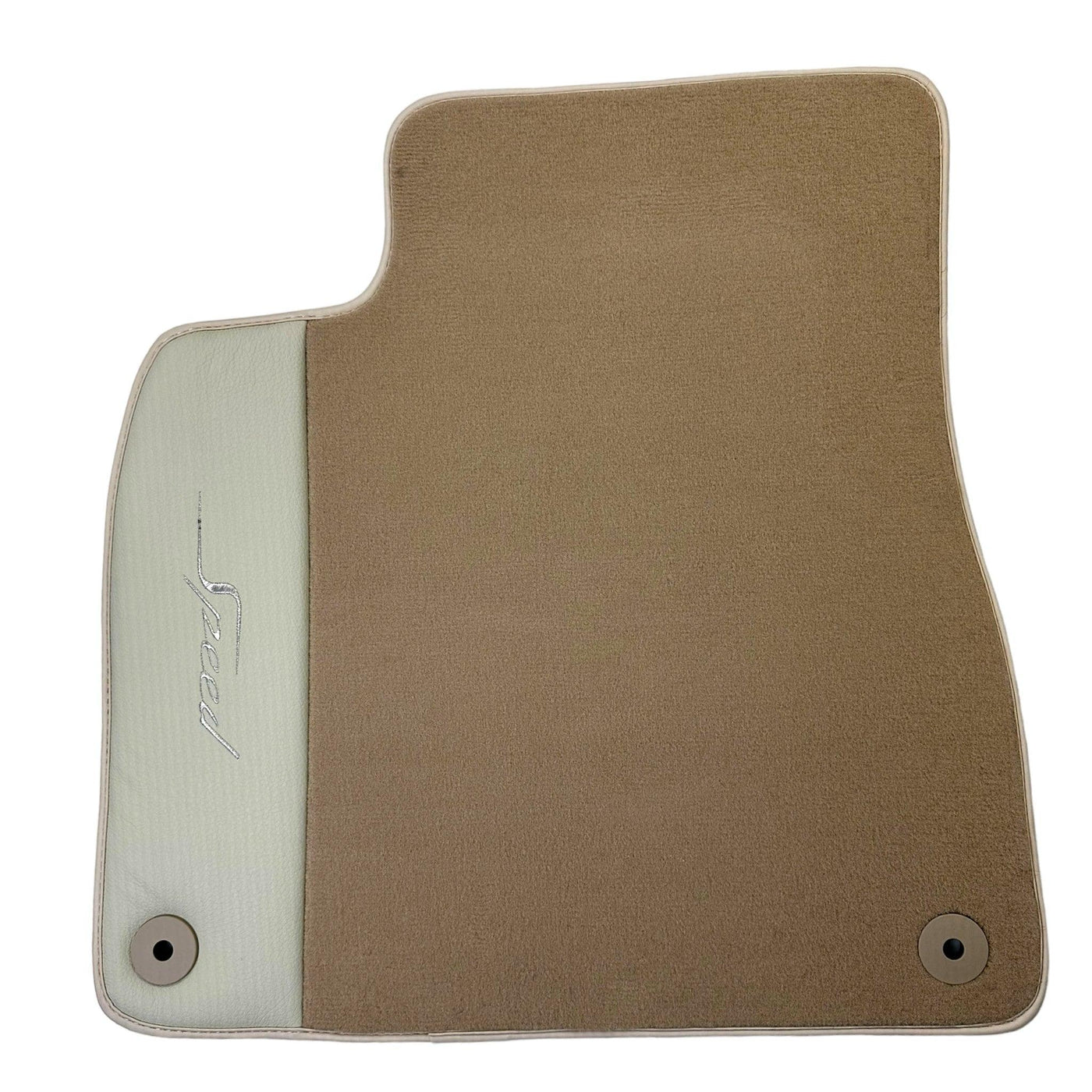 Beige Floor Mats for Bentley Flying Spur (2013-2019) with Leather - AutoWin