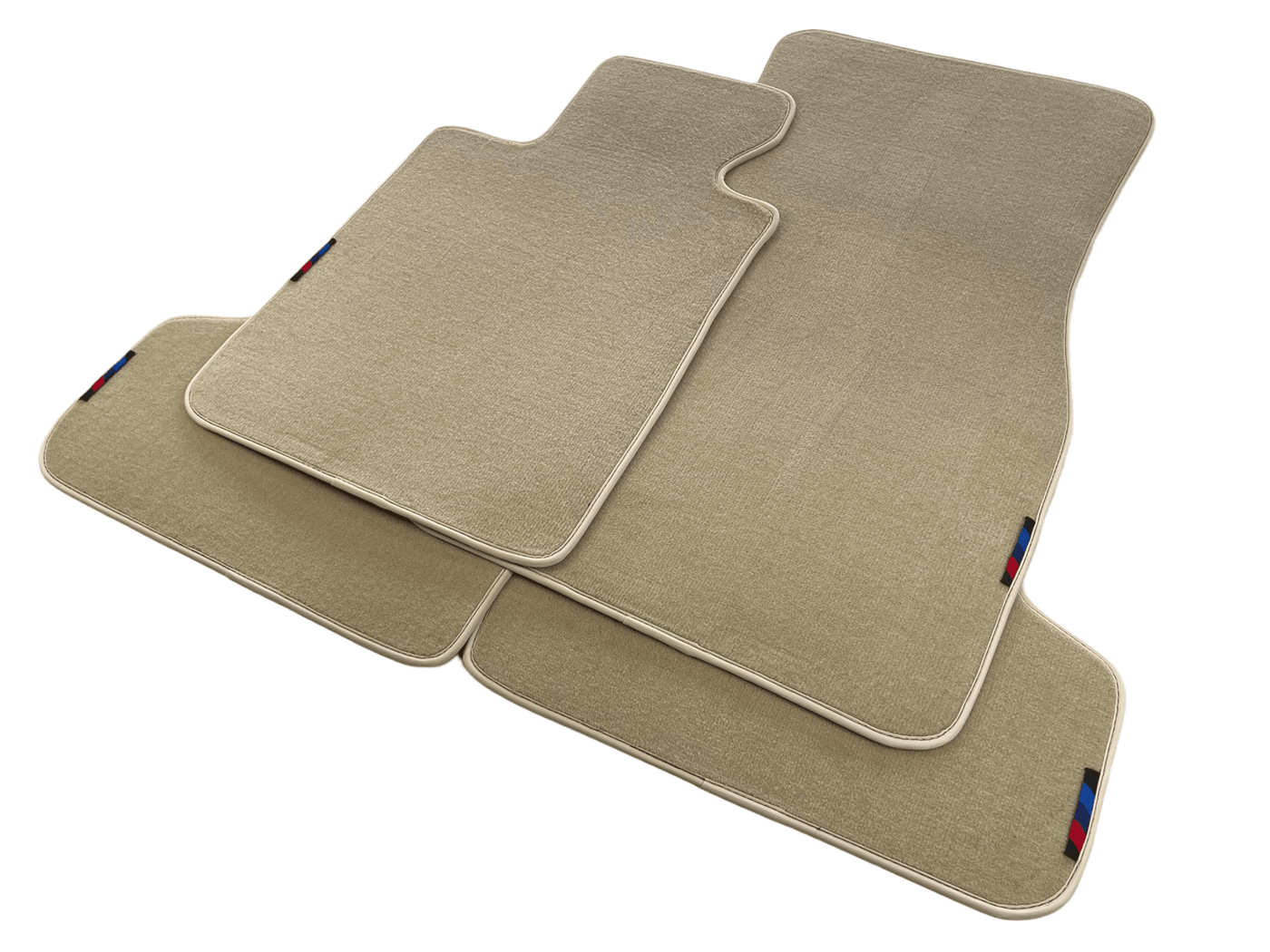 Beige Floor Mats For BMW 5 Series E60 With M Package - AutoWin