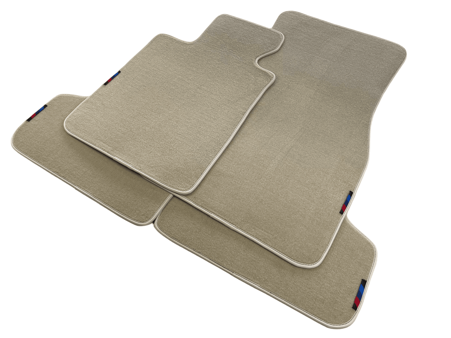 Beige Floor Mats For BMW 7 Series G11 With M Package AutoWin Brand - AutoWin