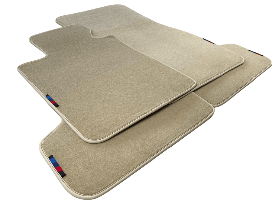 Beige Floor Mats For BMW 7 Series G11 With M Package AutoWin Brand - AutoWin