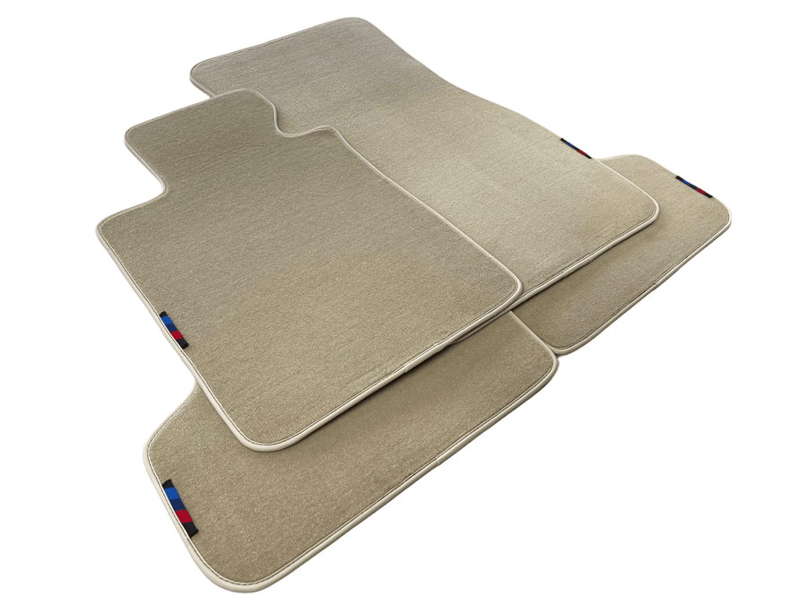 Beige Floor Mats For BMW M4 Series F82 With M Package AutoWin Brand - AutoWin