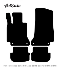 Beige Floor Mats For Mercedes Benz C-Class C205 Coupe (2015-2018) | Limited Edition - AutoWin