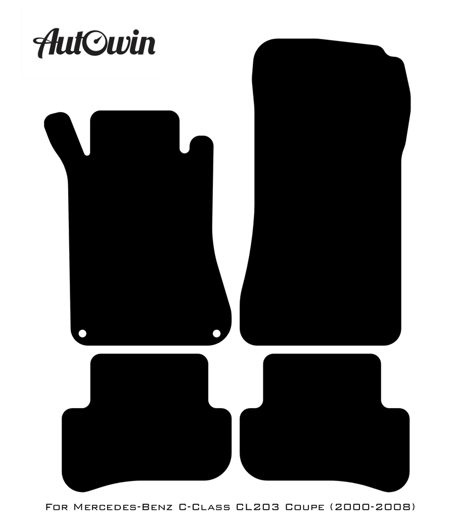Beige Floor Mats For Mercedes Benz C-Class CL203 Coupe (2000-2008) | Limited Edition - AutoWin