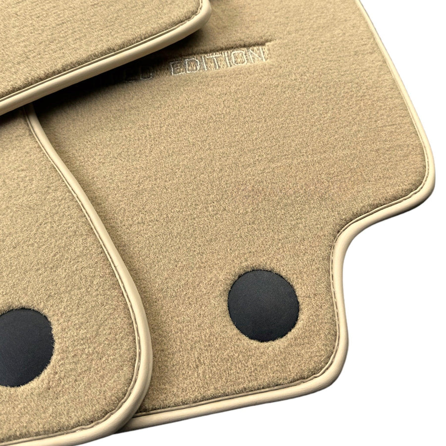 Beige Floor Mats For Mercedes Benz C-Class S203 Estate 4Matic (2001-2007) | Limited Edition - AutoWin