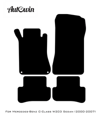 Beige Floor Mats For Mercedes Benz C-Class W203 Sedan (2000-2007) | Limited Edition - AutoWin