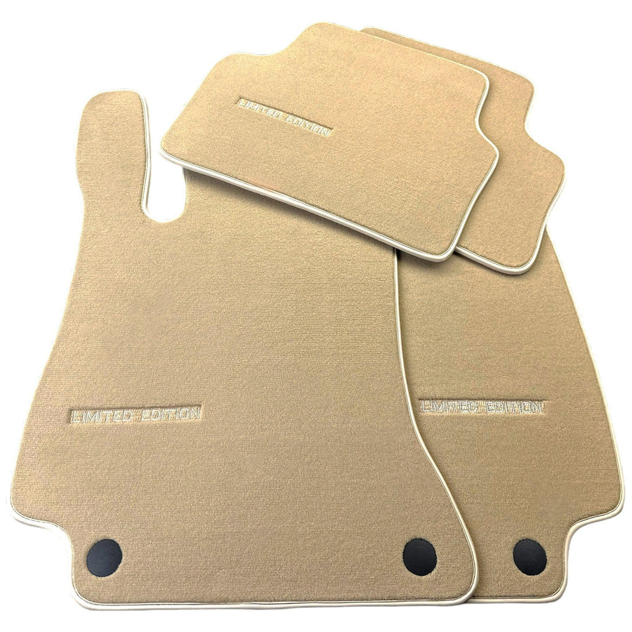 Beige Floor Mats For Mercedes Benz C-Class W203 Sedan 4Matic (2000-2007) | Limited Edition - AutoWin