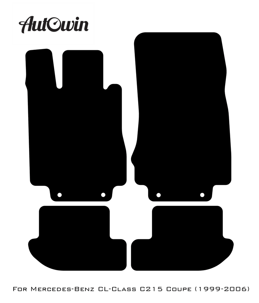 Beige Floor Mats For Mercedes Benz CL-Class C215 Coupe (1999-2006) | Limited Edition - AutoWin