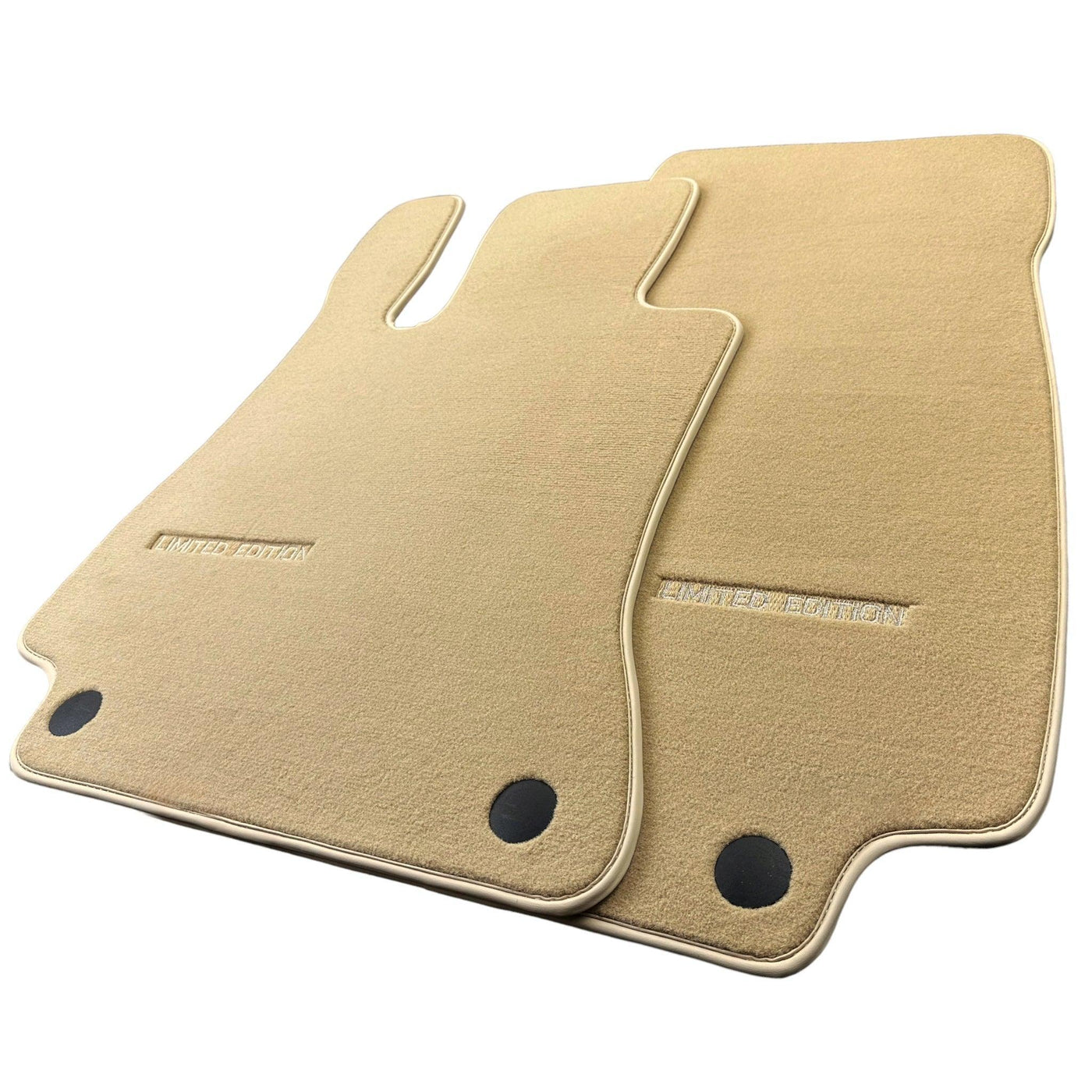 Beige Floor Mats For Mercedes Benz CLK-Class A209 Convertible (2003-2010) | Limited Edition - AutoWin