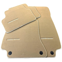 Beige Floor Mats For Mercedes Benz S-Class V223 (2021-2023) Hybrid | Limited Edition - AutoWin