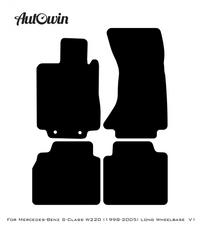 Beige Floor Mats For Mercedes Benz S-Class W220 (1998-2005) Long Wheelbase | Limited Edition - AutoWin