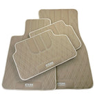 Beige Leather Floor Floor Mats For BMW 7 Series F02 AutoWin Brand - AutoWin