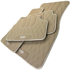 Beige Leather Floor Mats For BMW 6 Series E24 Coupe - AutoWin