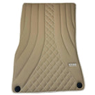 Beige Leather Floor Mats For Mercedes Benz CLS-Class C219 (2004-2010) | ER56 Design - AutoWin