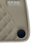 Beige Leather Floor Mats For Mercedes Benz E-Class C207 Coupe (2009-2013) | ER56 Design - AutoWin