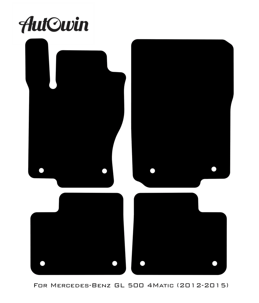 Beige Leather Floor Mats For Mercedes Benz GL-Class 500 4Matic (2012-2015) | ER56 Design - AutoWin