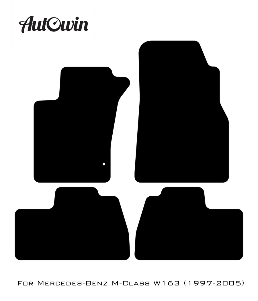 Beige Leather Floor Mats For Mercedes Benz M-Class W163 (1997-2005) | ER56 Design - AutoWin