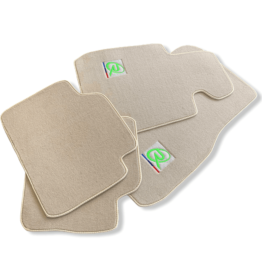 Beige Mats For BMW 3 Series E46 Convertible Tailored Set Perfect Fit - AutoWin
