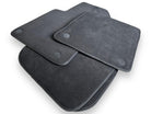 Black Alcantara Floor Mats For Ferrari 612 Scaglietti 2005-2011 ER56 Design - AutoWin