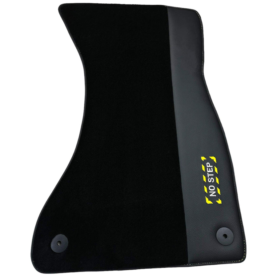 Black Floor Mats for A6 - C8 Avant (2018-2023) | Fighter Jet Edition - AutoWin
