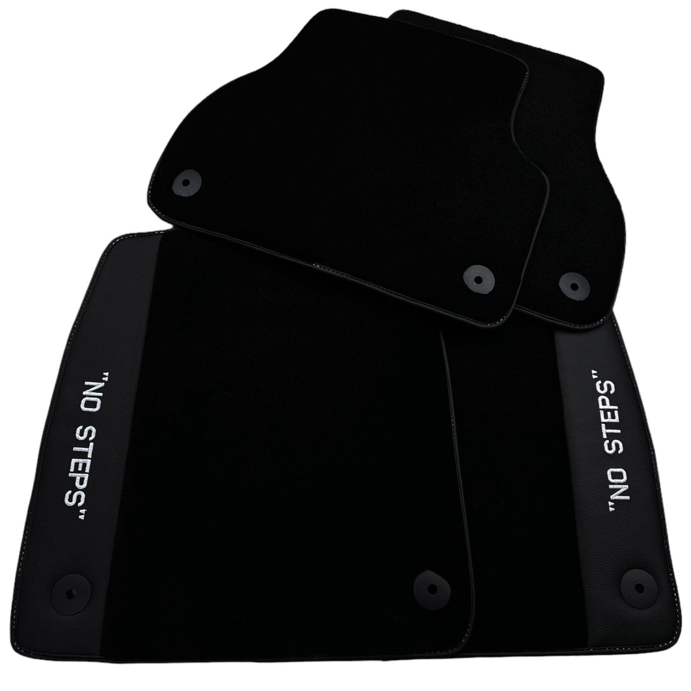 Black Floor Mats for Audi A4 - B7 Sedan (2005-2008) | No Steps - AutoWin