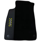 Black Floor Mats for Audi A6 - C6 Sedan Facelift (2008-2011) | Fighter Jet Edition - AutoWin