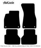 Black Floor Mats for Audi A6 - C8 Allroad Quattro (2019-2023) | No Steps - AutoWin