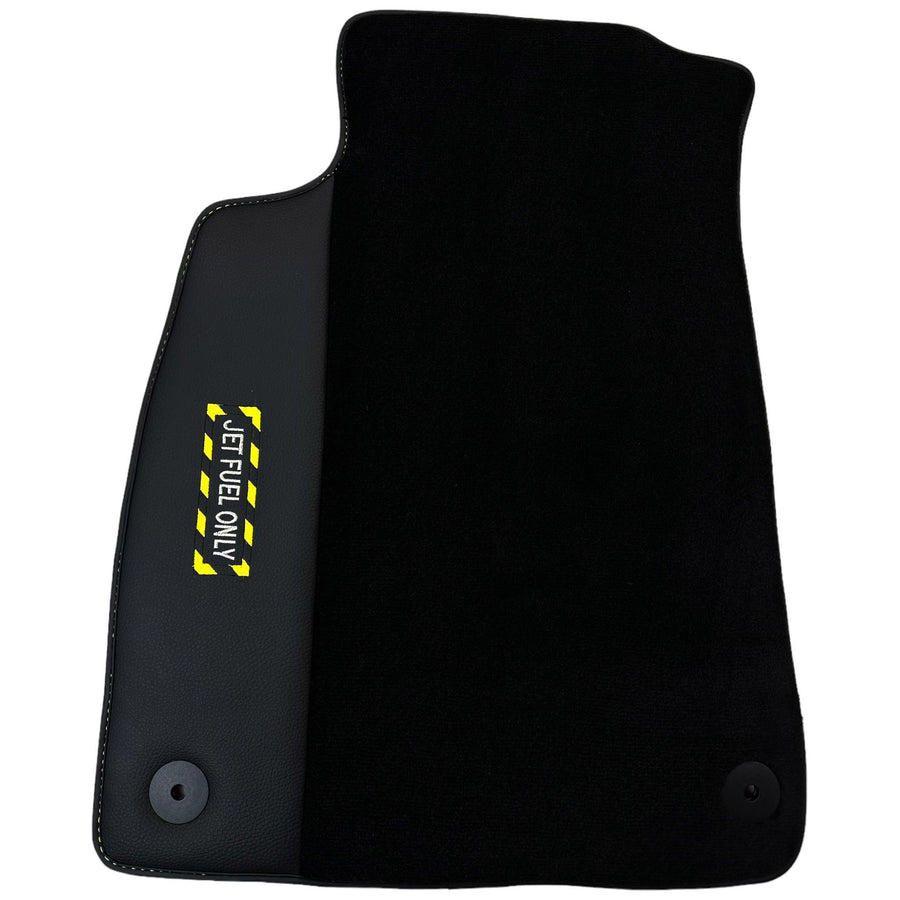 Black Floor Mats for Audi A8 D3 Long (2002-2010) | Fighter Jet Edition - AutoWin