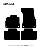 Black Floor Mats for Audi Q8 e-tron (2023-2025) | Fighter Jet Edition - AutoWin