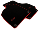 Black Floor Mats For Audi R8 2015-2023 ER56 Design Red Trim - AutoWin