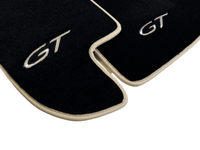 Black Floor Mats For Bentley Continental GT 2003–2011 With Beige Trim - AutoWin