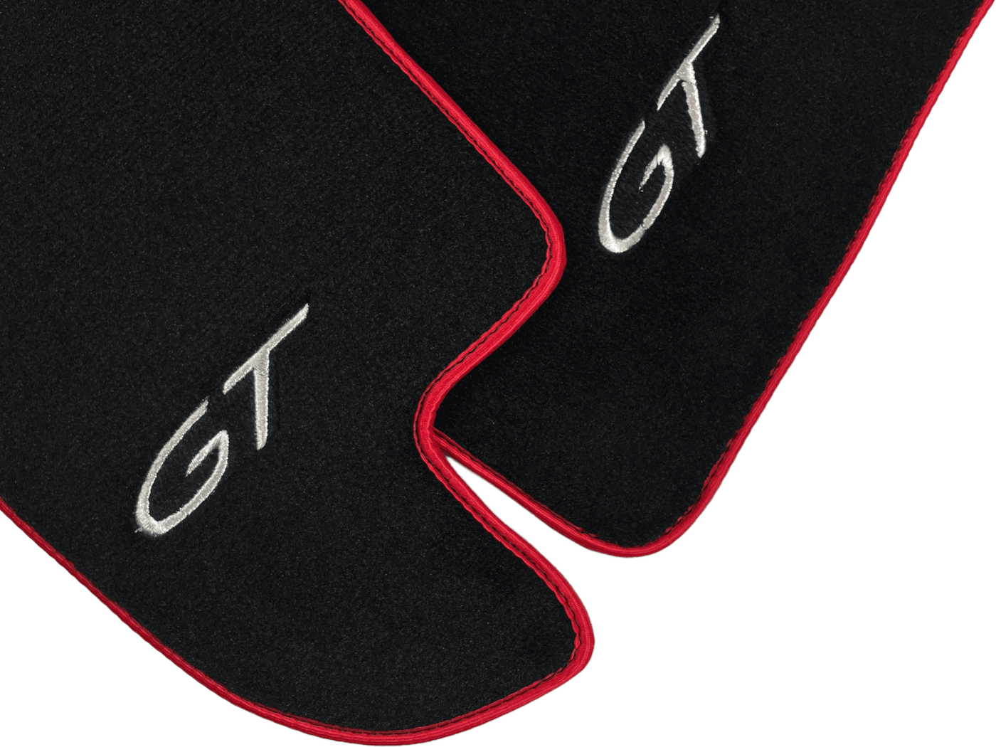 Black Floor Mats For Bentley Continental GT 2003–2011 With Red Trim - AutoWin