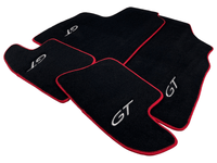 Black Floor Mats For Bentley Continental GT 2003–2011 With Red Trim - AutoWin