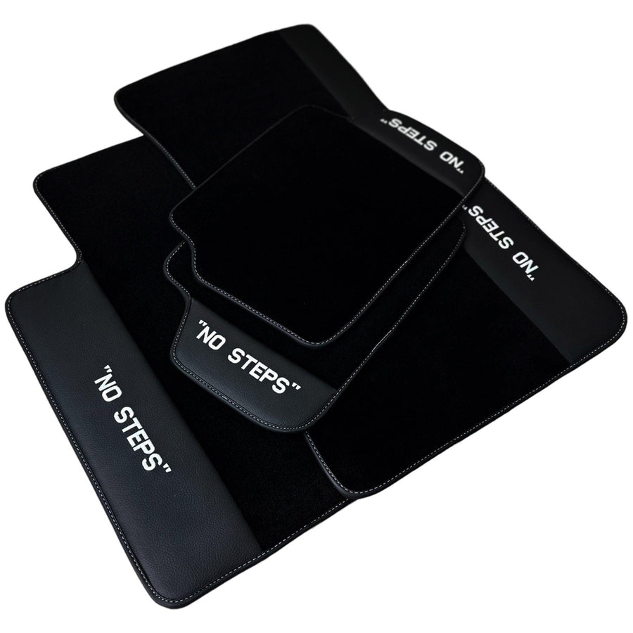 Black Floor Mats For BMW 3 Series E90 No Steps Edition - AutoWin