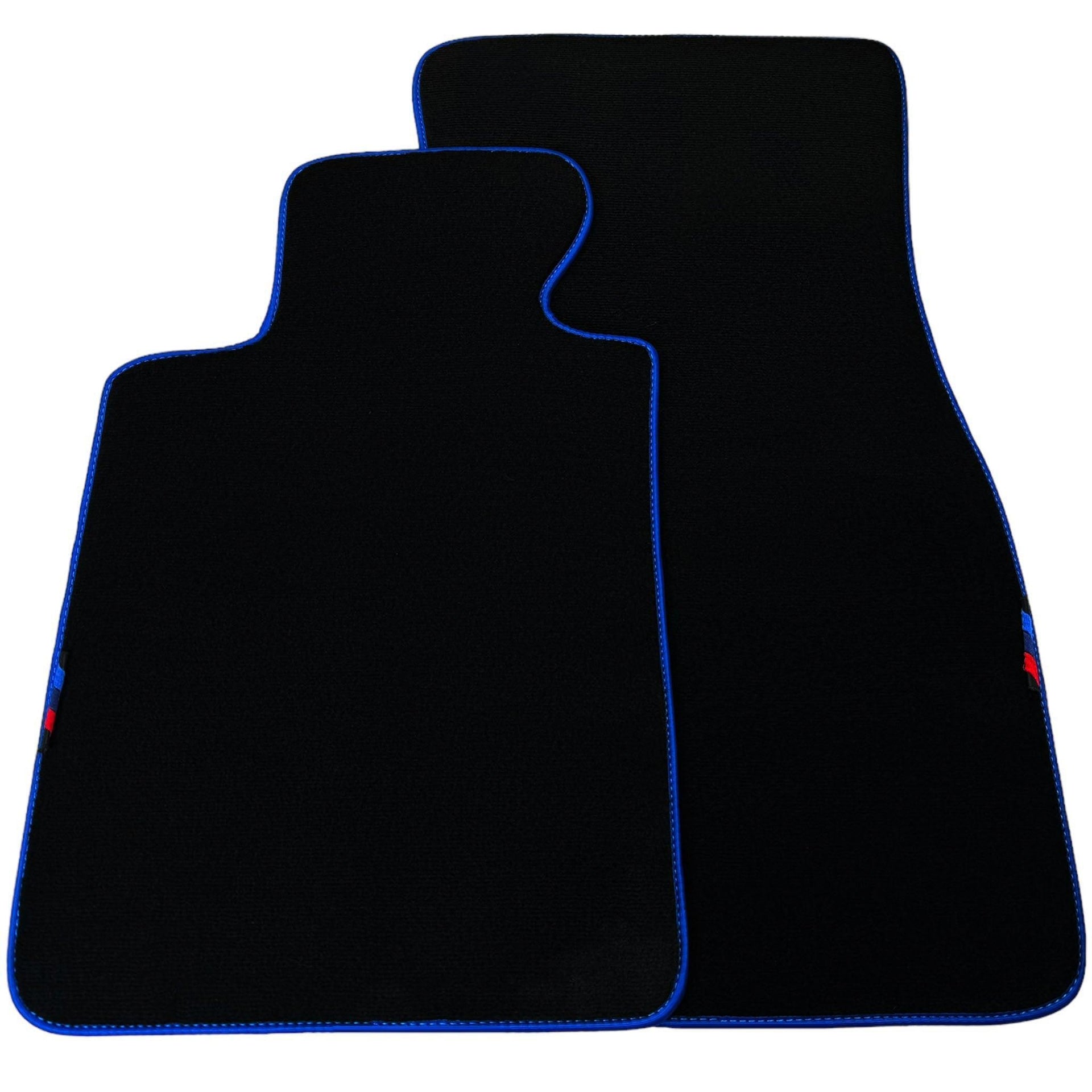 Black Floor Mats For BMW 3 Series E92 | Blue Trim - AutoWin